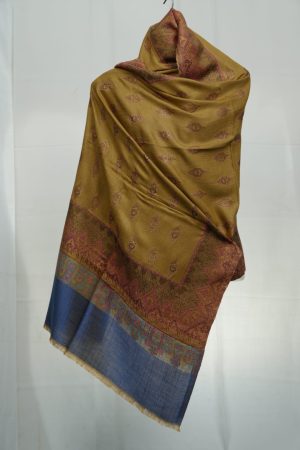 kani jama pashmina shawl golden